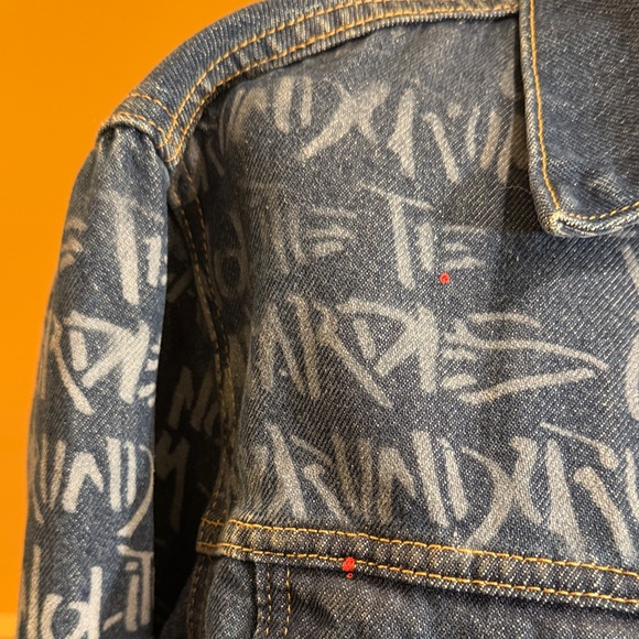 Levis Limited Edition Handmaids Tale Ex-Boyfriend Denim Trucker Jacket  Sz S - Picture 2 of 12